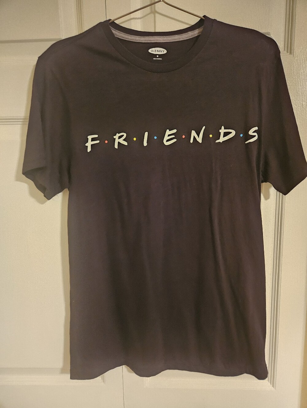 Old Navy Black T-Shirt with FRIENDS Logo